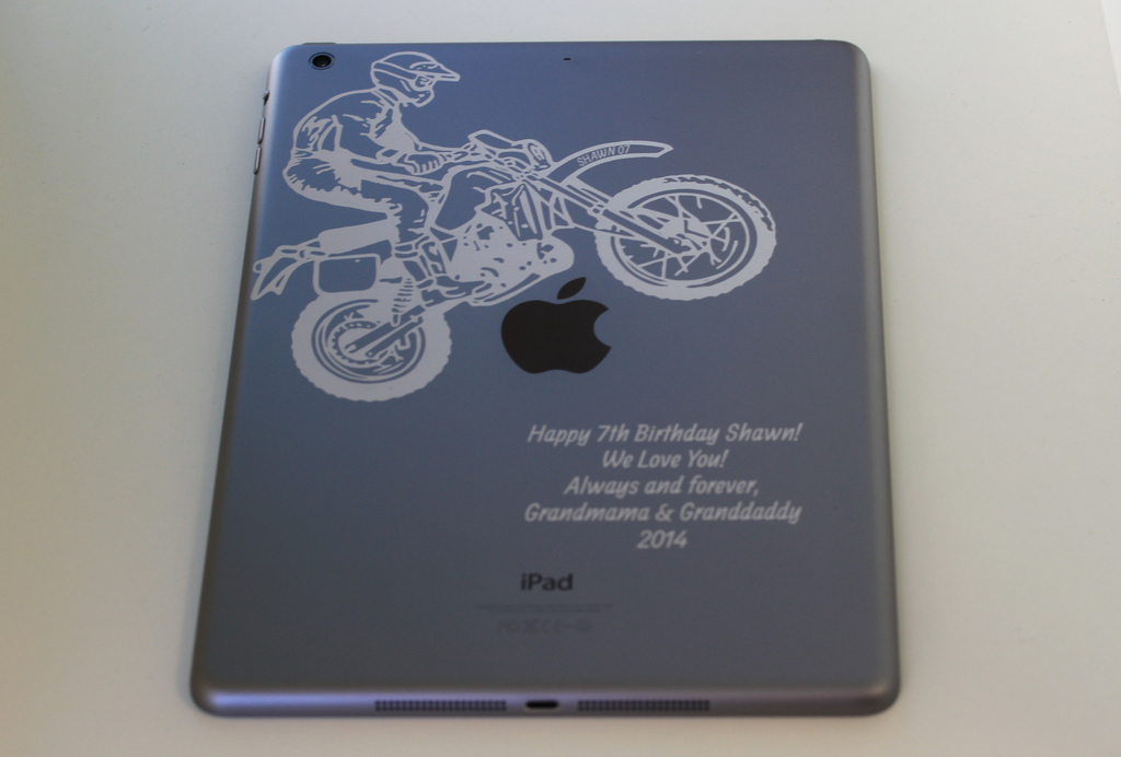 Engraved 12.9inch iPad Pro In A Flash Laser