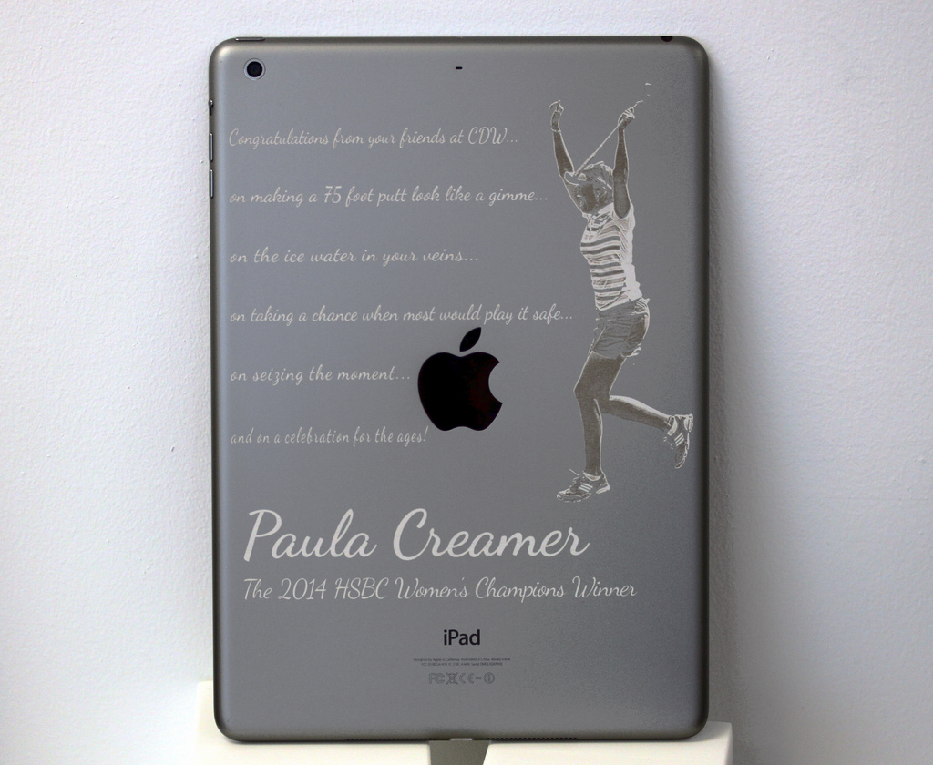Engraved 10.5inch iPad Pro In A Flash Laser