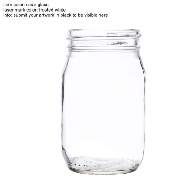 engraved mason jars 16 oz in a flash laser