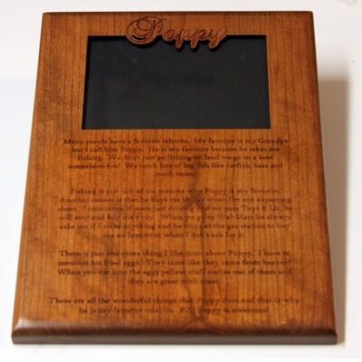 Custom Engraved and Cut Photo Frame Thumbnail