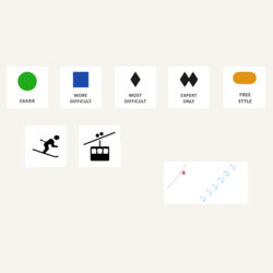 Custom Domino Set - Ski Symbols Design