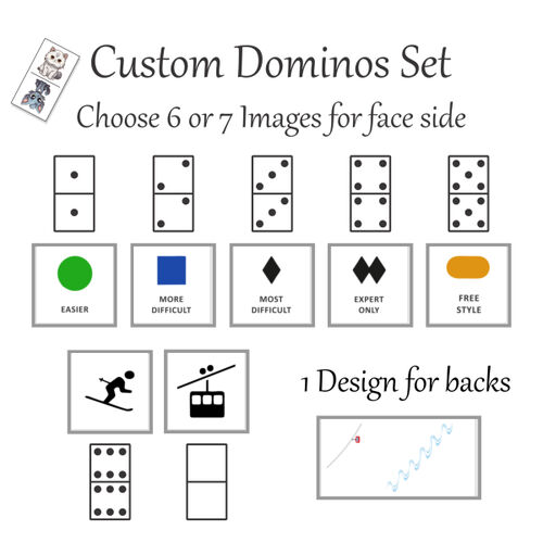 Custom Domino Set - Ski Symbols Thumbnail