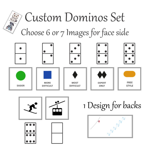 Custom Domino Set - Ski Symbols Thumbnail