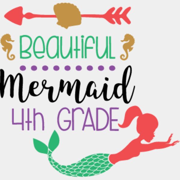 Beautiful Mermaid 4th Grade SVG Thumbnail