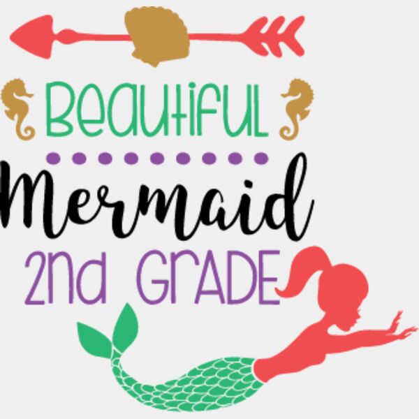 Beautiful Mermaid 2nd Grade SVG Thumbnail
