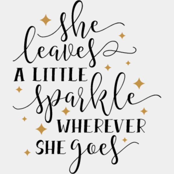 She Leaves a Little Sparkle SVG Thumbnail
