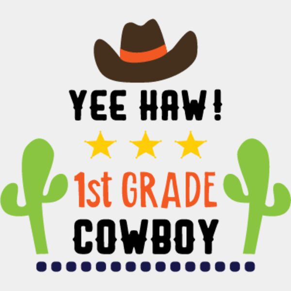 Yee Haa Cowboy 1st Grade SVG Thumbnail