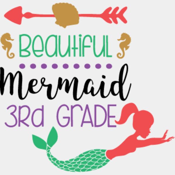 Beautiful Mermaid 3rd Grade SVG Thumbnail