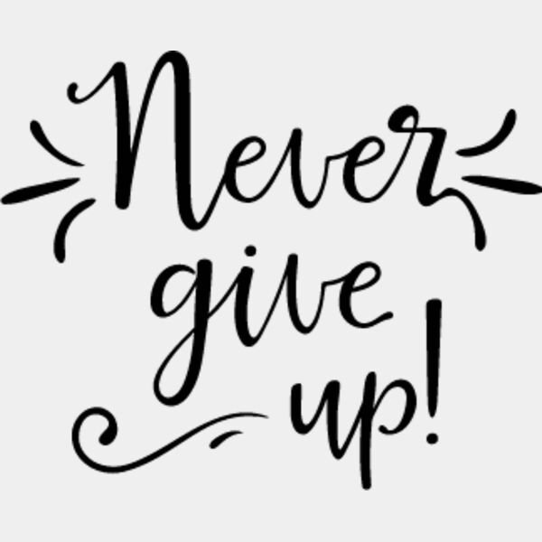 Never Give Up SVG Thumbnail
